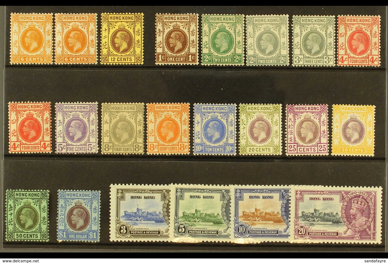 1912-37 ALL DIFFERENT MINT KGV SELECTION Presented On A Stock Card That Includes 1912-21 6c Both Shades & 12c, 1921-37 M - Andere & Zonder Classificatie