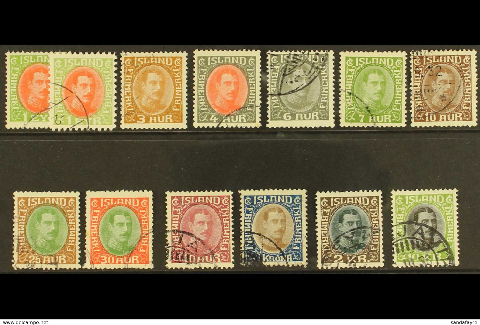 1931-4 Christian X Redrawn Set Complete, SG 182/194, Very Fine Used. (13 Stamps) For More Images, Please Visit Http://ww - Autres & Non Classés