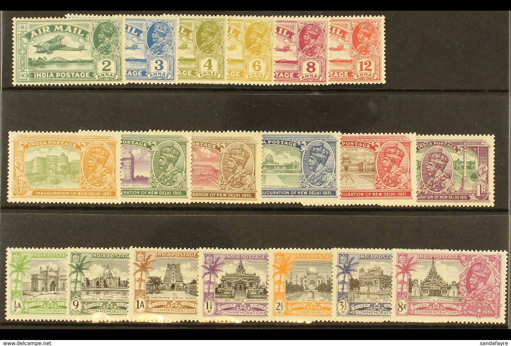 1929-35 COMMEMORATIVE SETS A Lovely Group Of Very Lightly Hinged Or Never Hinged Mint Sets Including The 1929 Air Set, 1 - Other & Unclassified