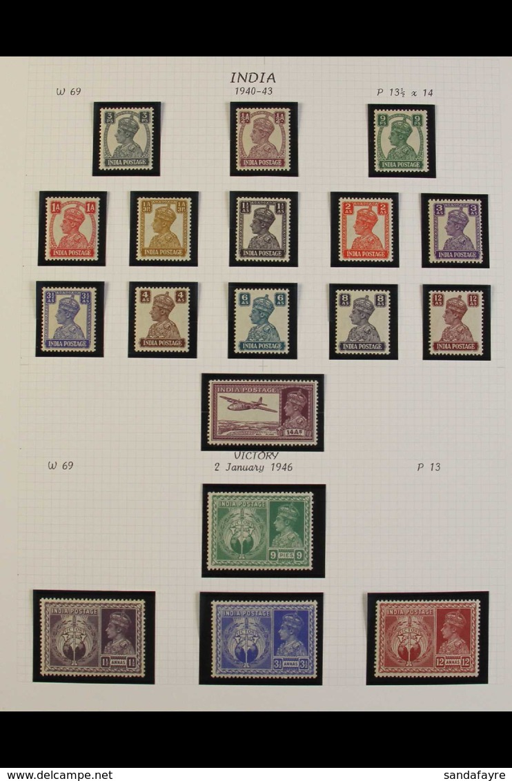 1937-52 KGVI FINE MINT COLLECTION Presented On Pages In Mounts & Includes The 1940-3 Definitive Set, 1949-52 Pictorial R - Andere & Zonder Classificatie