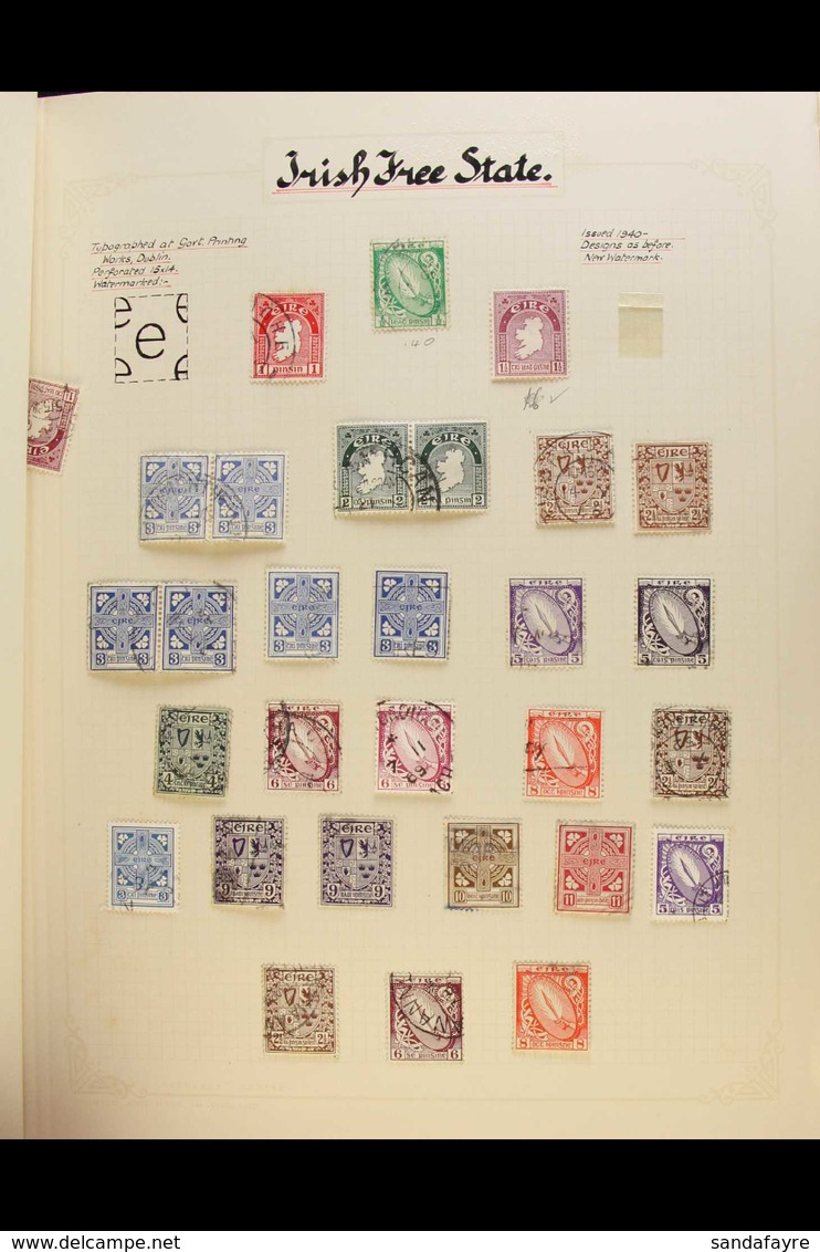 1922-1995 USED COLLECTION IN AN ALBUM An Untidy Collection Which Includes Ranges Of Various 1922-23 Overprints On Great  - Other & Unclassified