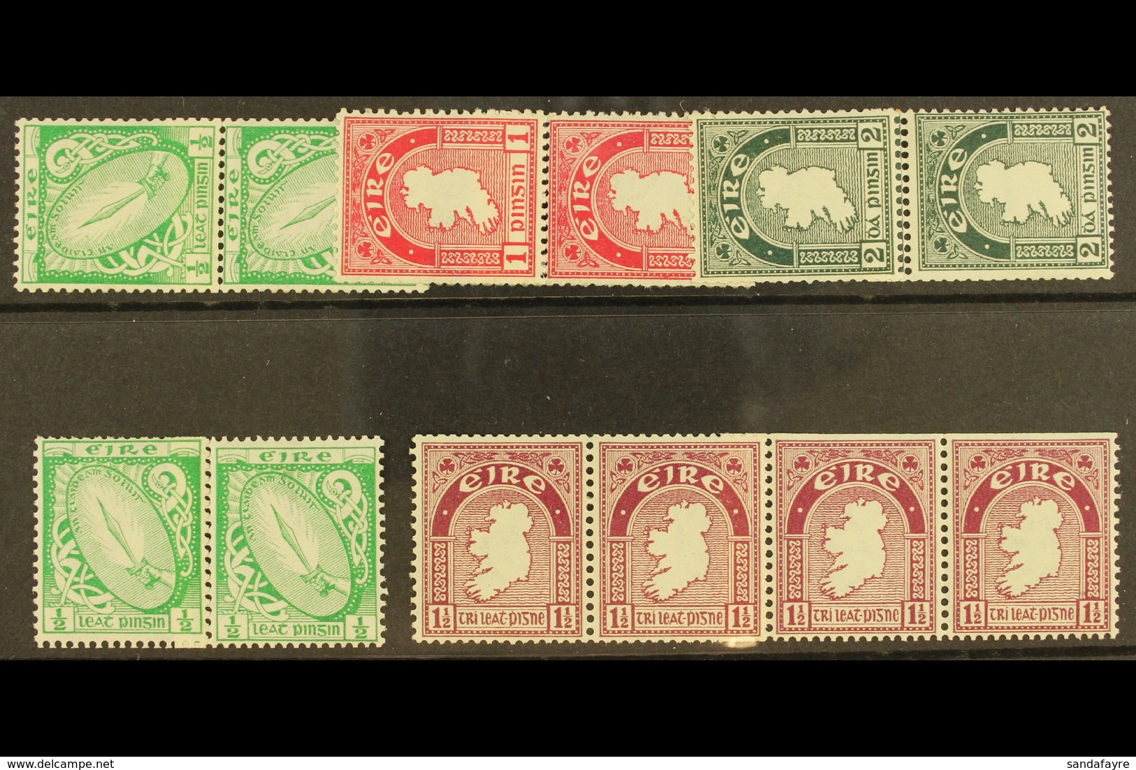 1934 COIL JOINS Vertical Pairs Of ½d, 1d And 2d, Horizontal ¦d Pair, 1½d Strip Of Four, Fine Mint. (5 Items) For More Im - Other & Unclassified