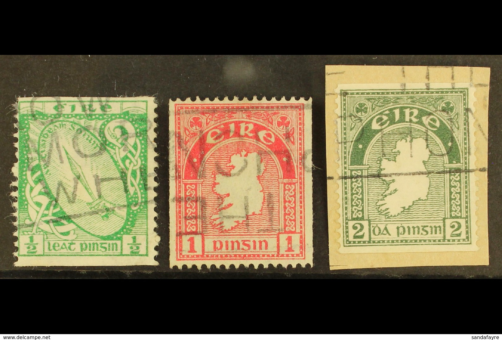 1934 COIL STAMPS ½d, 1d And 2d, SG 71a, 72c, 74a, Fine Slogan Cancels Used. (3) For More Images, Please Visit Http://www - Other & Unclassified