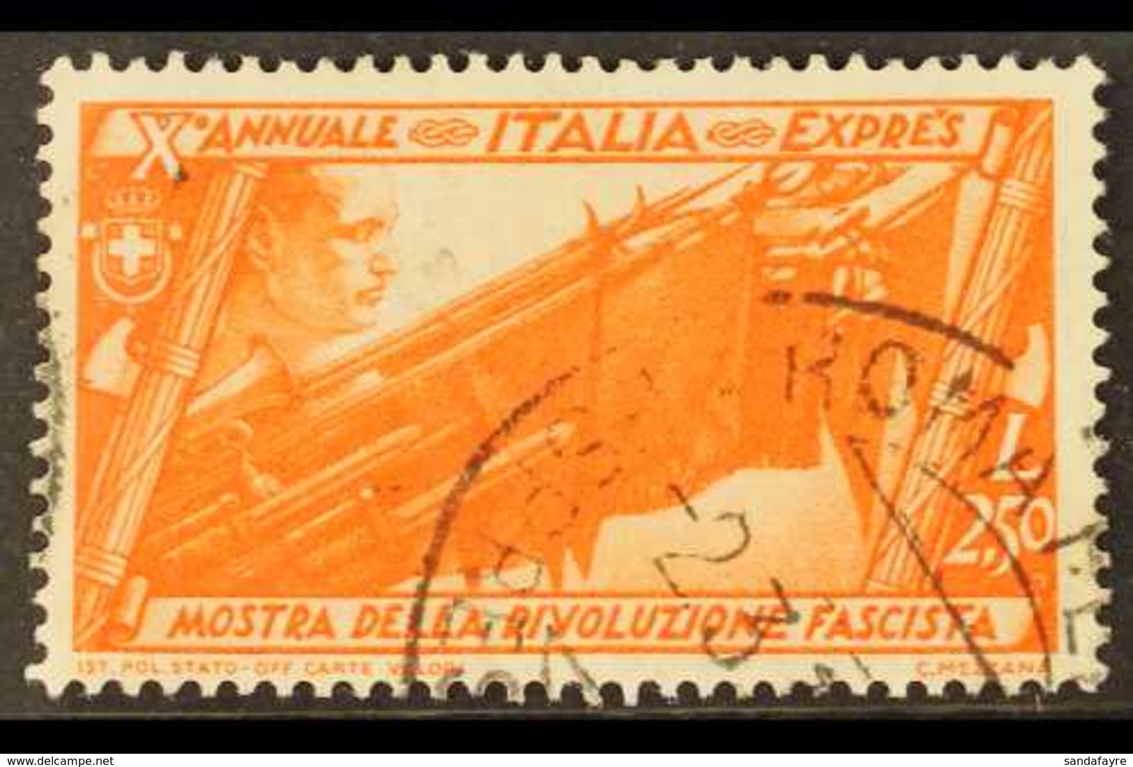 1932 2L50 Orange Vermillion "Express", Sass E13, SG  E369, Fine Cds Used For More Images, Please Visit Http://www.sandaf - Non Classés