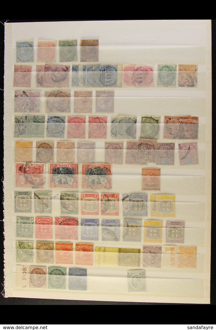 1860-1945 MINT AND USED RANGES On Album Pages And A Stockleaf, Some Mixed Condition And Light Duplication But With Much  - Jamaica (...-1961)