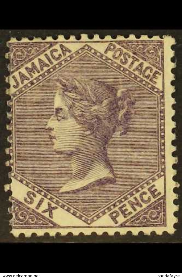 1860-7 0 6d Deep Purple, SG 5b, Very Fine Mint With Good Perfs And Lovely Deep Colour. For More Images, Please Visit Htt - Jamaica (...-1961)