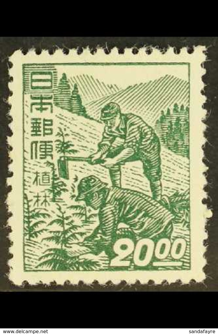 1948 20y Green, Tree Planting, Without Wmk, SG 504, Very Fine Mint. For More Images, Please Visit Http://www.sandafayre. - Other & Unclassified