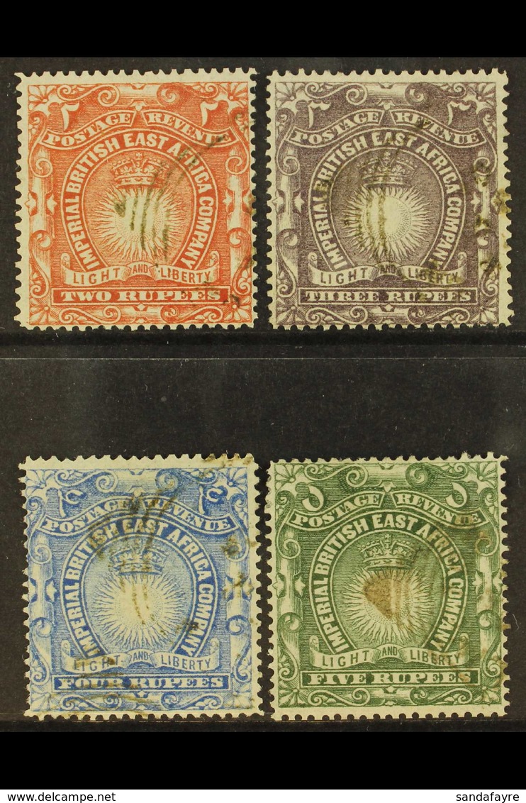 1890-95 2r, 3r, 4r, And 5r "Light And Liberty" Top Values, SG16/19, Fine Used. (4 Stamps) For More Images, Please Visit  - Vide