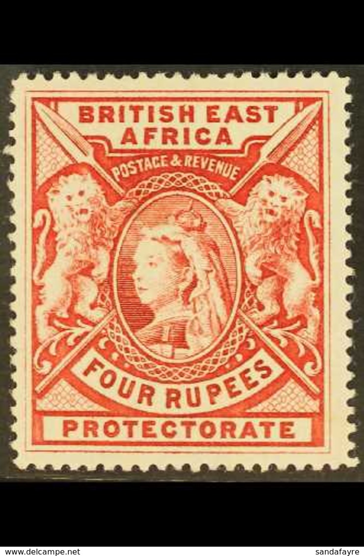 1897 4r Carmine, SG 95, Fresh Mint, Diagonal Crease Not Visible From The Front And Lovely Appearance. Cat £500 For More  - Vide