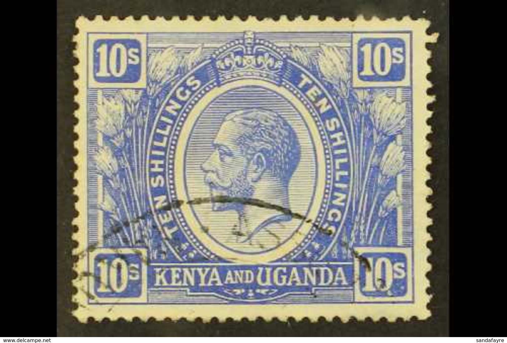 1922-27 10s Bright Blue, SG 94, Fine Used. For More Images, Please Visit Http://www.sandafayre.com/itemdetails.aspx?s=61 - Vide