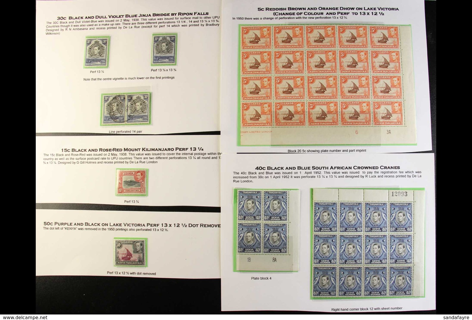 1938-54  KING GEORGE VI DEFINITIVES A Mostly Mint Or Never Hinged Mint Assembly Of Blocks, Pairs, And Singles Extracted  - Vide