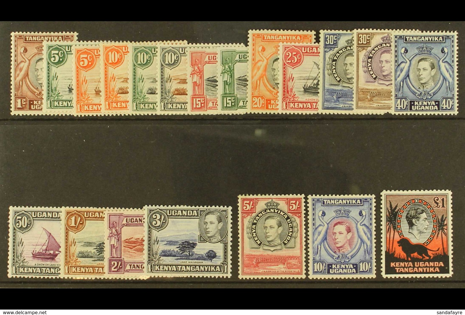 1938-54 Complete Definitive Set, SG 131/150b, Fine Mint, Includes Several Of The Better Perf E.g. 5s And 10s. (20 Stamps - Vide