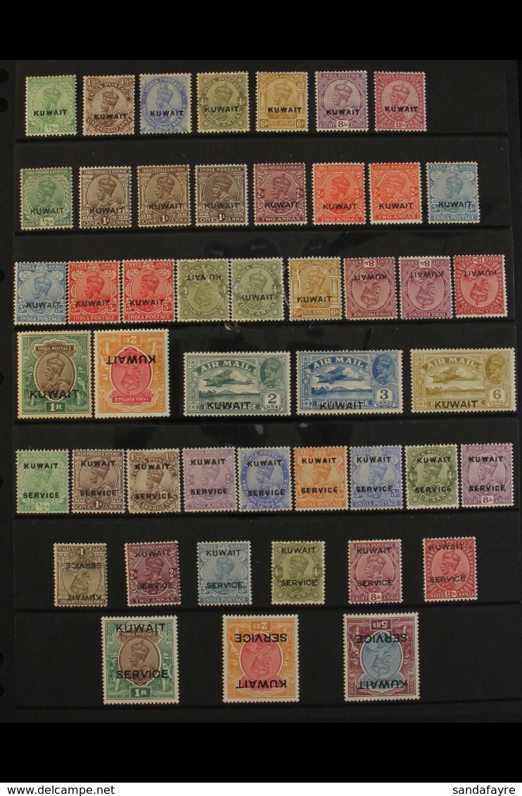 1923-1937 KGV MINT COLLECTION An Attractive Collection With Vibrant Colours, Presented On A Stock Page That Includes 192 - Koweït
