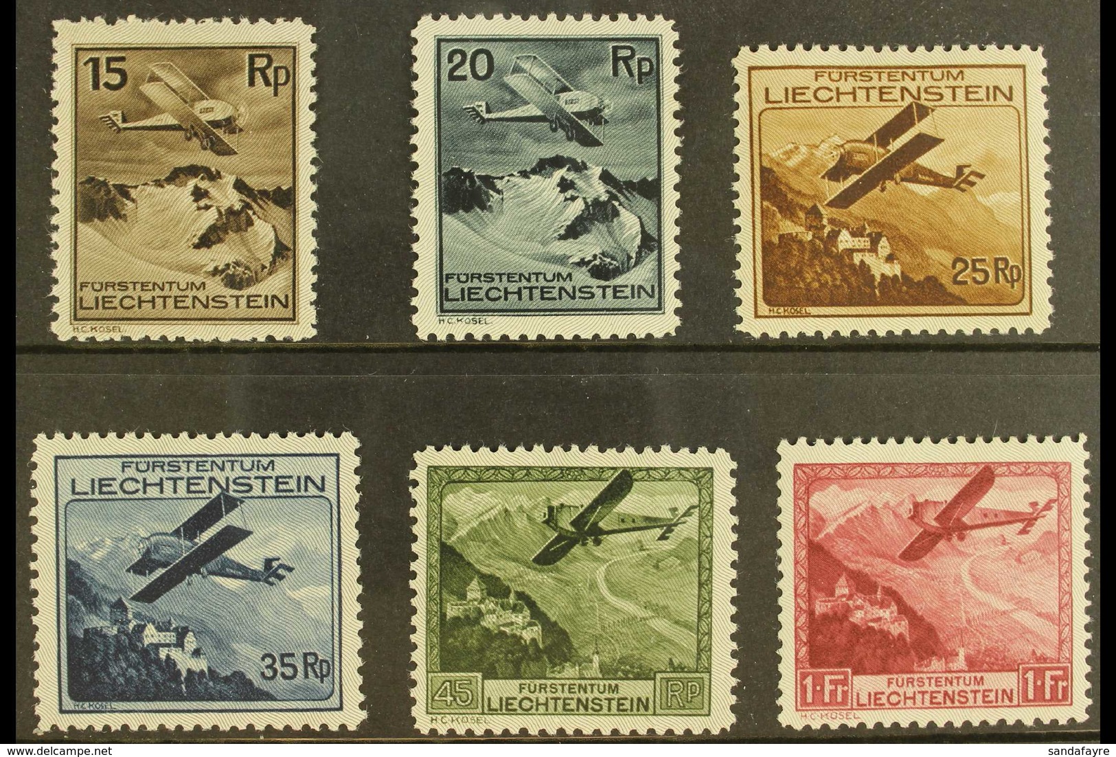 1930 AIRS Complete Set (Mi 108/13, SG 110/15) Fine Fresh Mint. (6 Stamps) For More Images, Please Visit Http://www.sanda - Andere & Zonder Classificatie