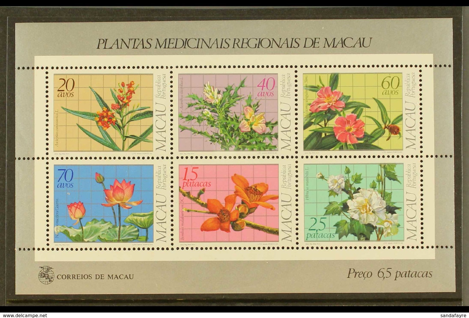 1983 Medicinal Plants Miniature Sheet, SG MS584, Very Fine Never Hinged Mint. For More Images, Please Visit Http://www.s - Autres & Non Classés