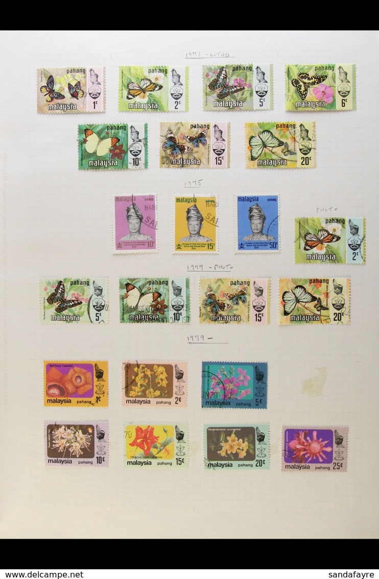 PAHANG 1948-1986 COMPLETE VERY FINE USED. A Delightful Complete Basic Run From 1948 Royal Wedding Set Through To 1986 Se - Andere & Zonder Classificatie
