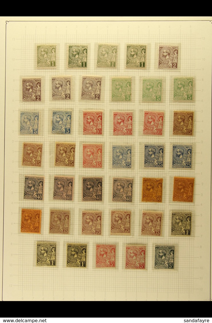 1885-1921 CHARLES AND ALBERT Mint And Used Collection In Hingeless Mounts On Leaves. With 1885 Charles III Small Range T - Sonstige & Ohne Zuordnung