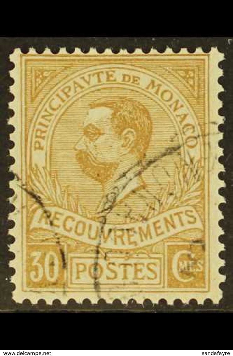 POSTAGE DUE 1910 30c Bistre (Yvert 10, SG D38), Very Fine Used, Fresh & Scarce. For More Images, Please Visit Http://www - Andere & Zonder Classificatie