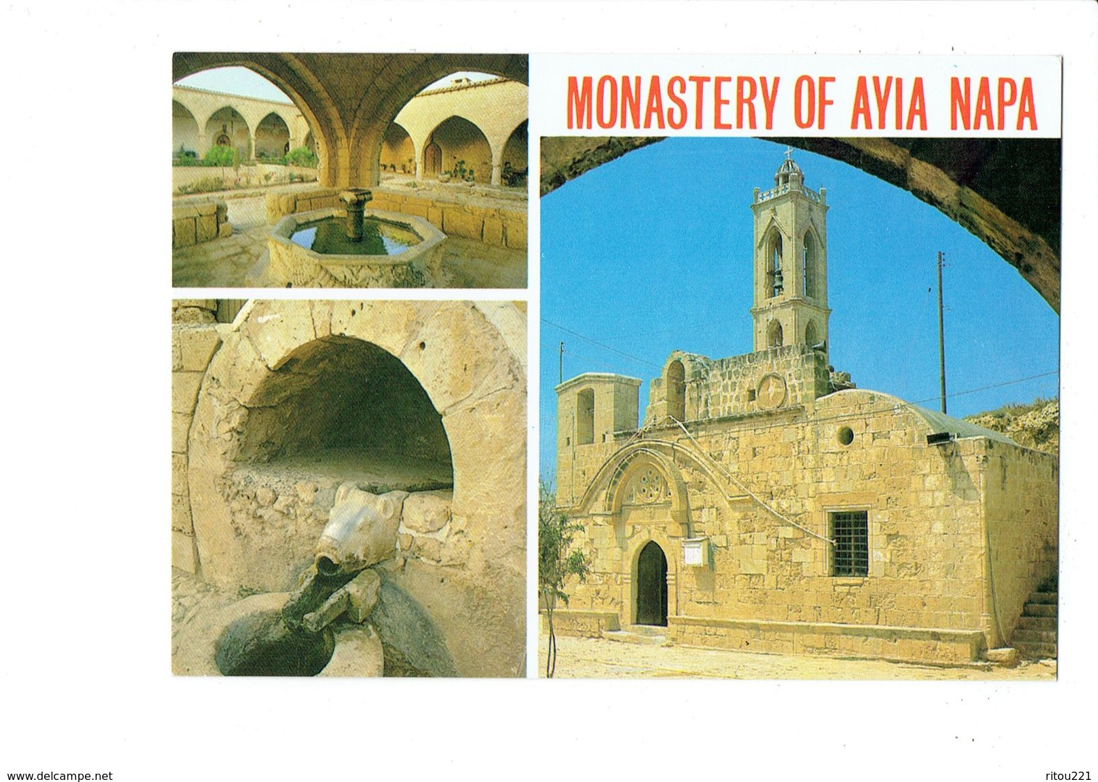 Cpsm - CYPRUS - Monastère De Ayia Napa - Fontaine Tête Ours ? - Chypre