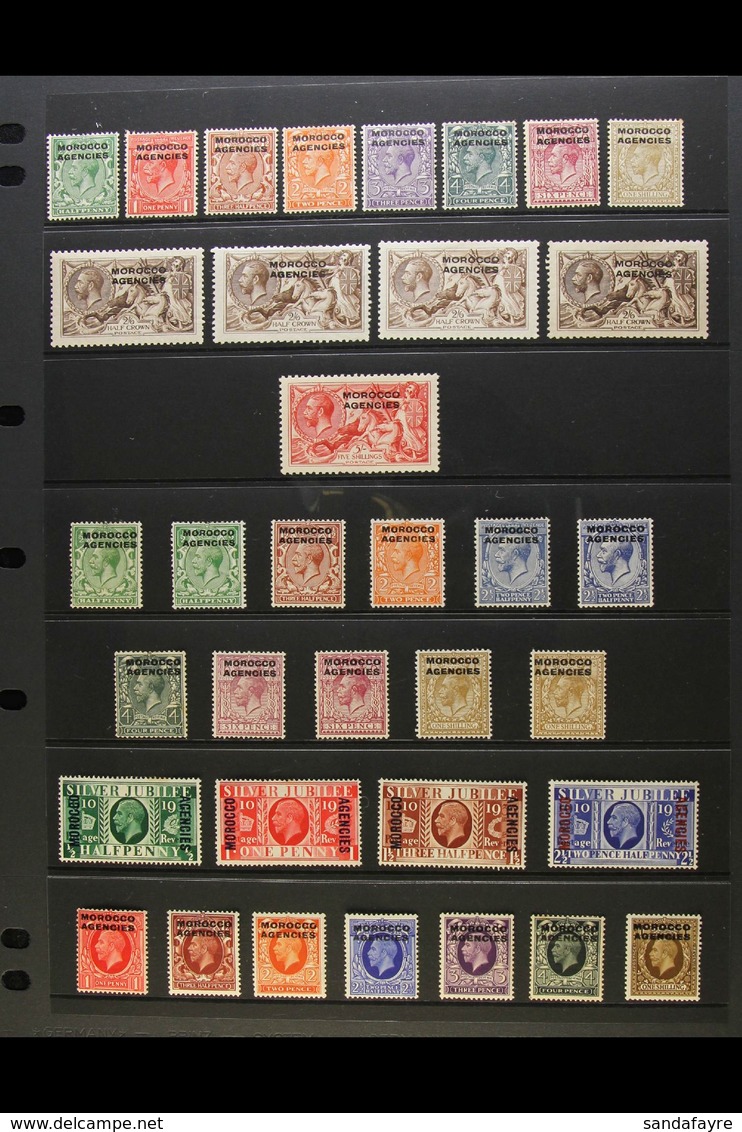 BRITISH CURRENCY 1914-37 MINT KGV COMPLETE COLLECTION. A Complete "Basic" Collection With "Extras" On Stock Pages (SG 42 - Other & Unclassified