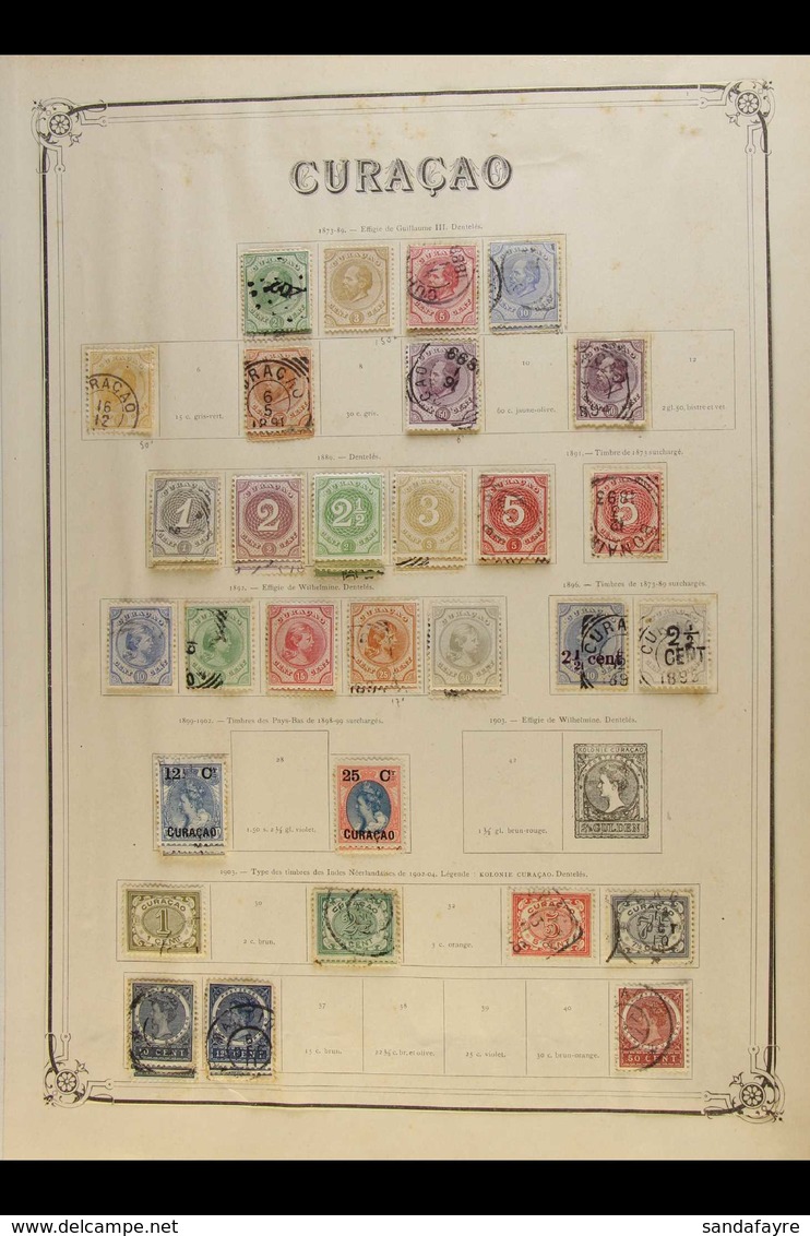 CURACAO 1873-1923 MINT & USED COLLECTION - Small But Useful Lot From An Original, Old-time, Multi-volume Collection, Inc - Autres & Non Classés