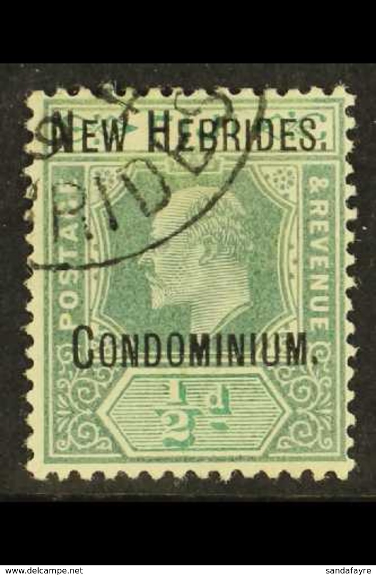 ENGLISH 1908 ½d Green Wmk Crown CA, SG 4, Very Fine Used. For More Images, Please Visit Http://www.sandafayre.com/itemde - Andere & Zonder Classificatie