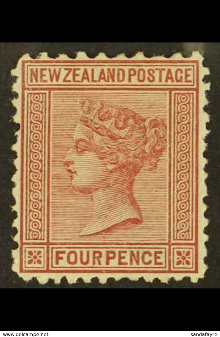 1874 - 78 4d Maroon, Perf Compound 12½ X 10, SG 162, Very Fine And Fresh Mint. Well Centered For This Issue. Scarce Stam - Autres & Non Classés