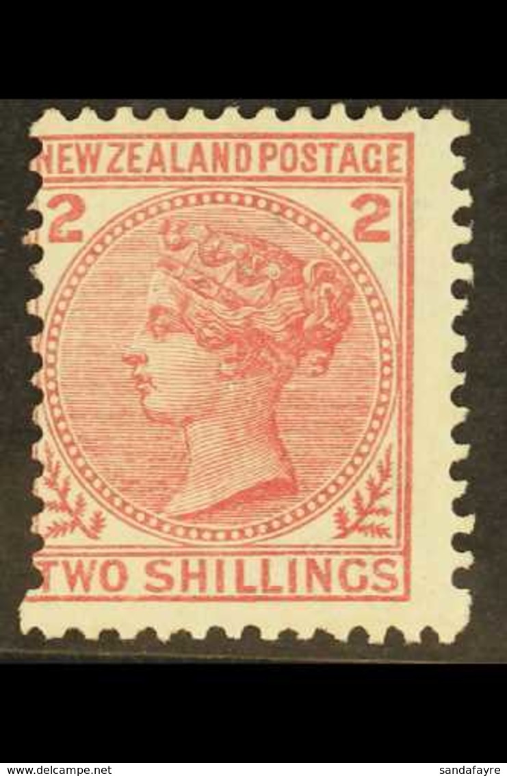 1878 2s Deep Rose, Wmk 6mm NZ And Star, Perf 12 X 11½, SG 185, Fresh Mint But Mis-perfed To Right. For More Images, Plea - Autres & Non Classés