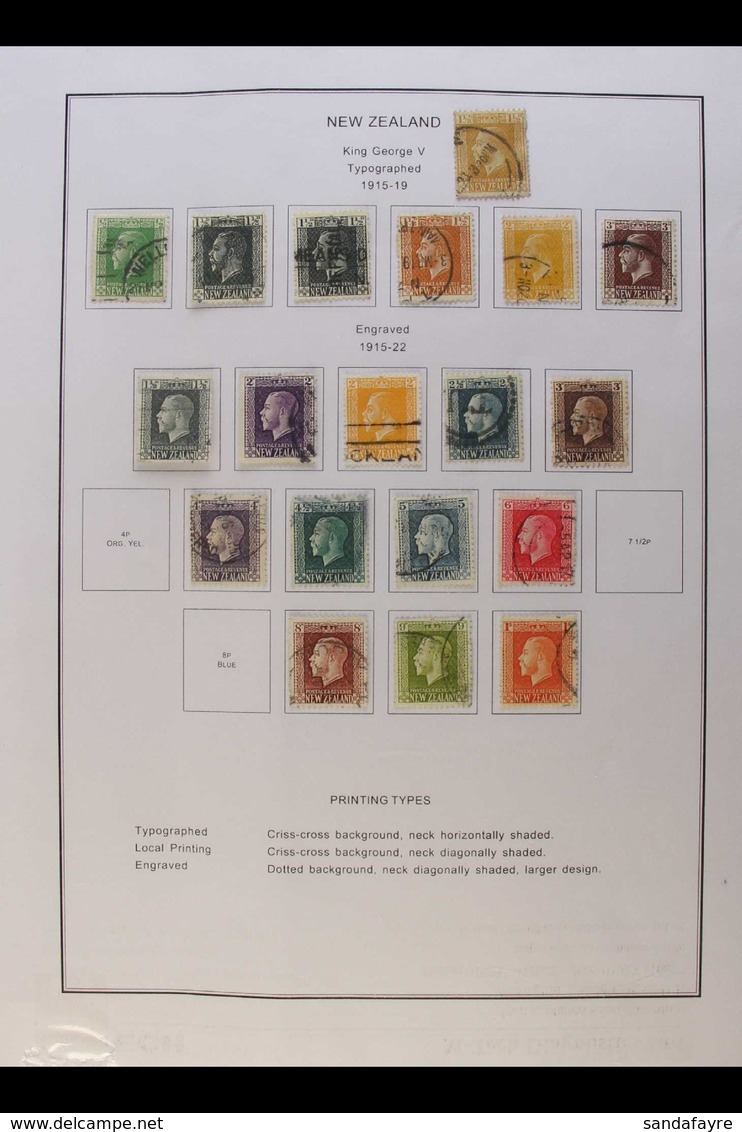 1915-97 SUBSTANTIAL COLLECTION Housed In A Printed Album, An ALL DIFFERENT Used Range Includes 1915-19 KGV Defins To 1s, - Andere & Zonder Classificatie