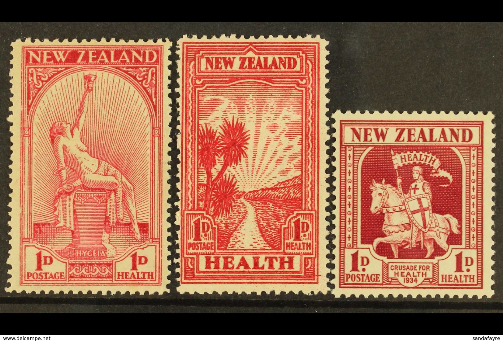 1932-34 Health Stamps Complete, SG 552, 553 And 555, Never Hinged Mint. (3 Stamps)  For More Images, Please Visit Http:/ - Autres & Non Classés