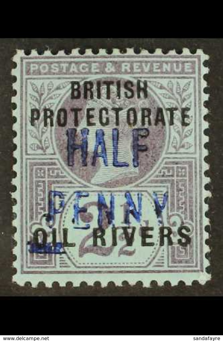 OIL RIVERS 1893 ½d On 2½d Ovptd Type 4 In Blue, SG 14, Very Fine And Fresh Mint. For More Images, Please Visit Http://ww - Autres & Non Classés