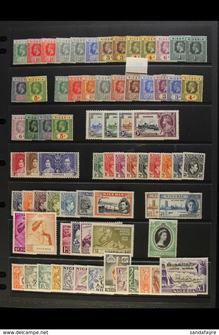 1914-58 FINE MINT COLLECTION With 1914-29 Set To 5s With Some Additional Shades, 1921-32 Set To 5s, 1935 Jubilee Set, 19 - Nigeria (...-1960)