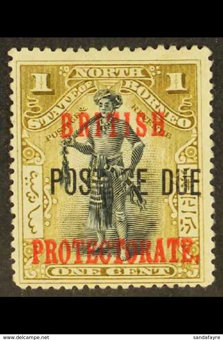 POSTAGE DUE 1902-12 1c Black And Bistre-brown (no Stop After "DUE"), SG D37a, Fine Unused (no Gum). For More Images, Ple - Noord Borneo (...-1963)