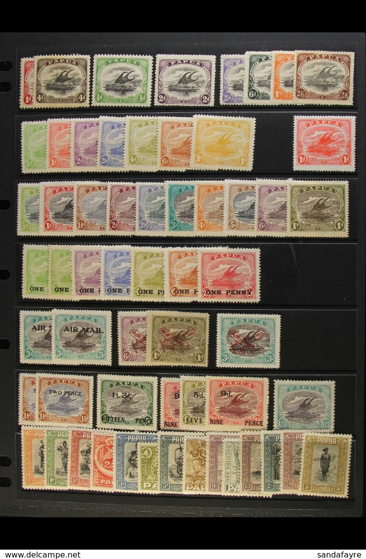 1907-41 MINT COLLECTION Incl. 1910-11 To 2s6d, 1911-15 To 1s, 1916-31 To 1s, 1917 Surcharges Set, Plus 1d On ½d Crown To - Papoea-Nieuw-Guinea