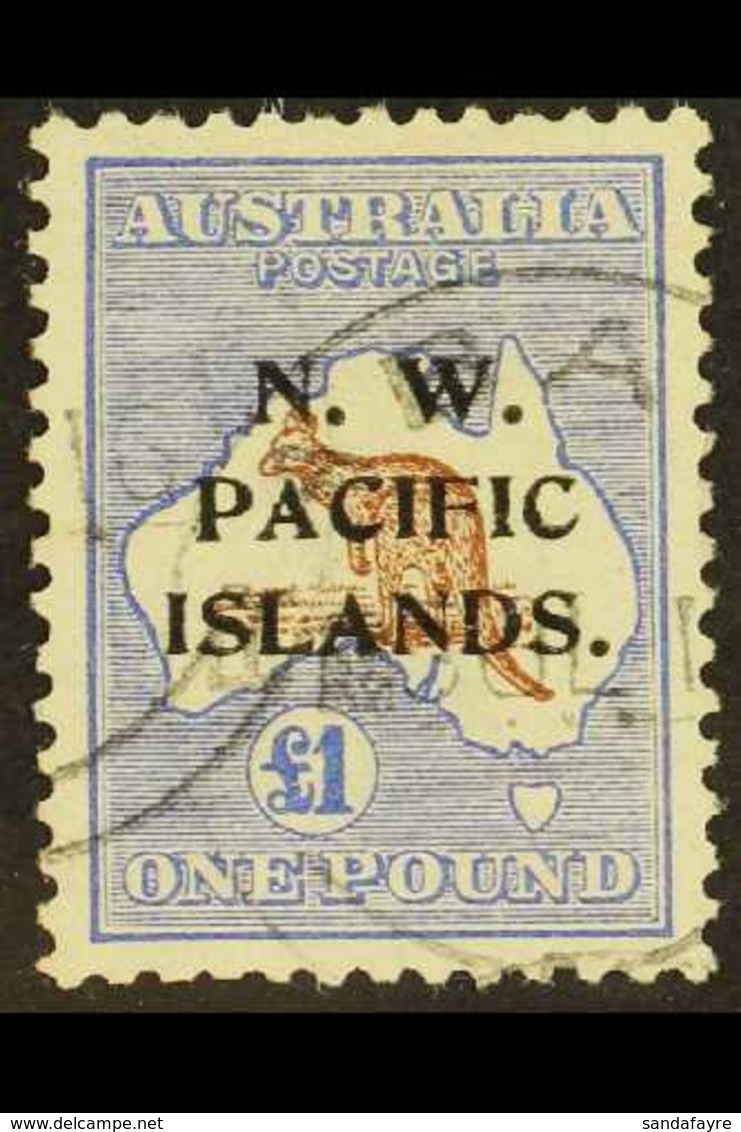1915-16 £1 Brown And Ultramarine, SG 85, Very Fine Used. A Beauty. For More Images, Please Visit Http://www.sandafayre.c - Papua-Neuguinea