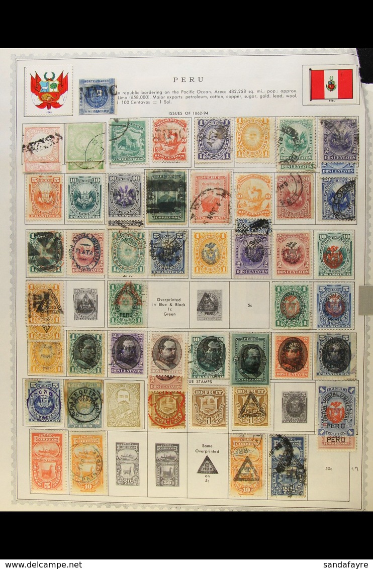1850s-1960s MINT & USED COLLECTION A Most Useful, Chiefly All Different Collection Presented On A Variety Of Album Pages - Peru
