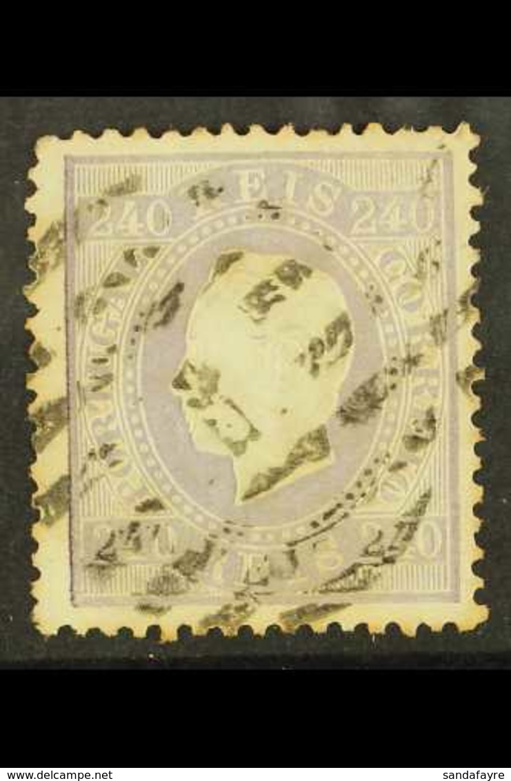 1870-76 240r Pale Dull Lilac Straight Label Perf 12½, Michel 44x B, SG 99, Good Used, Cat £1,600. For More Images, Pleas - Andere & Zonder Classificatie
