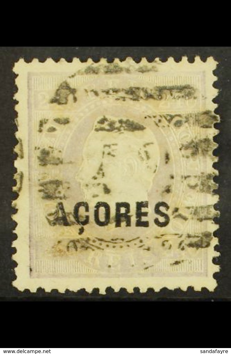 AZORES 1871-73 240r Pale Dull Lilac, SG 26, Fine Used With ISPP Certificate. A Difficult Stamp To Find! For More Images, - Andere & Zonder Classificatie