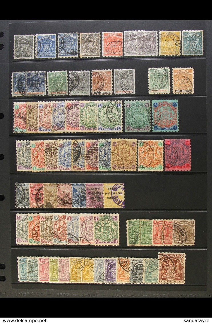 1892 - 1909 USED SELECTION Attractive Range With Many High Values Including 1892 Arms Set To 10s Green Complete, 1892 Bi - Autres & Non Classés