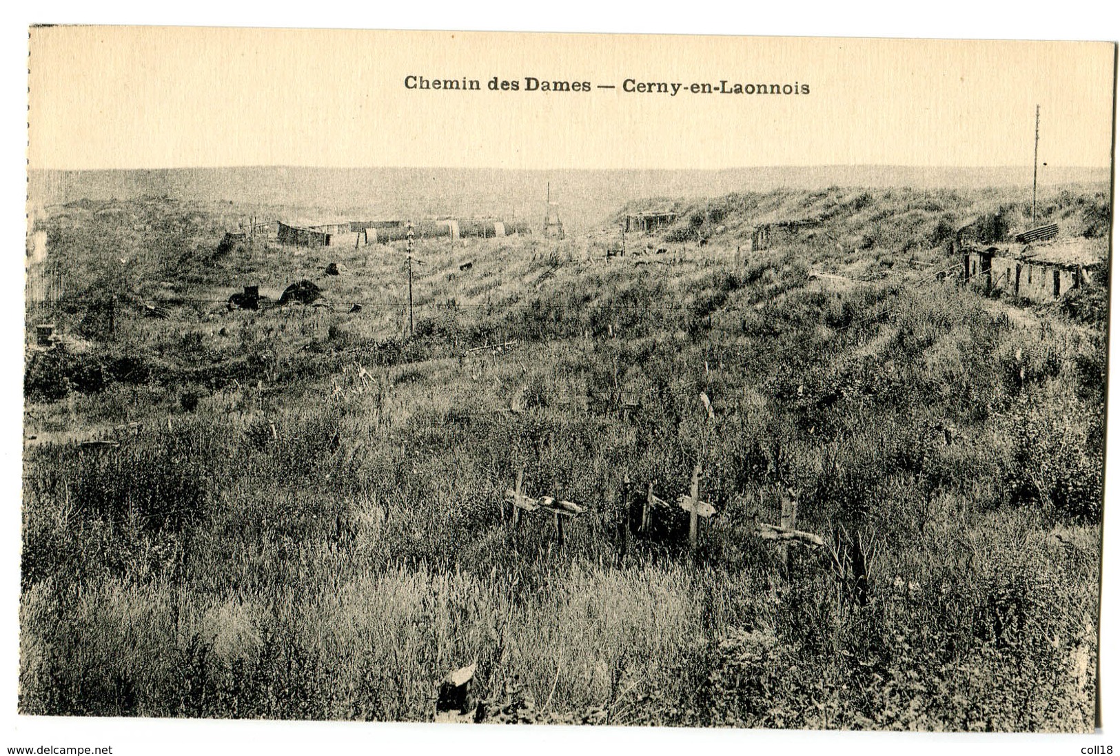 CPA  02 Chemin Des Dames - Cerny En Laonnois  ( Guerre ) - Autres & Non Classés