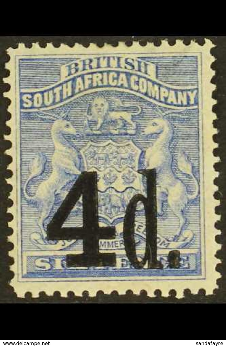 1892 4d On 6d Ultramarine, SG 16, Very Fine And Fresh Mint. For More Images, Please Visit Http://www.sandafayre.com/item - Other & Unclassified