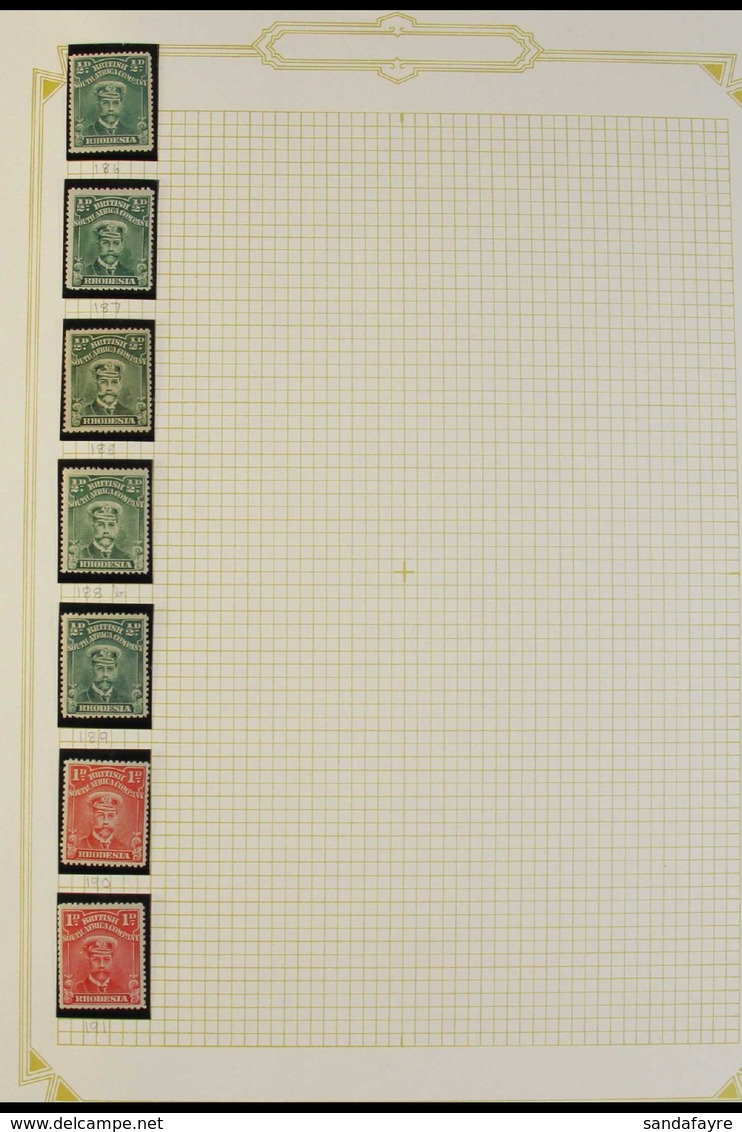 1913 - 1919 MINT ONLY "ADMIRALS" COLLECTION Lovely Fresh Mint Collection Written Up On Pages With A Good Range Of Single - Andere & Zonder Classificatie