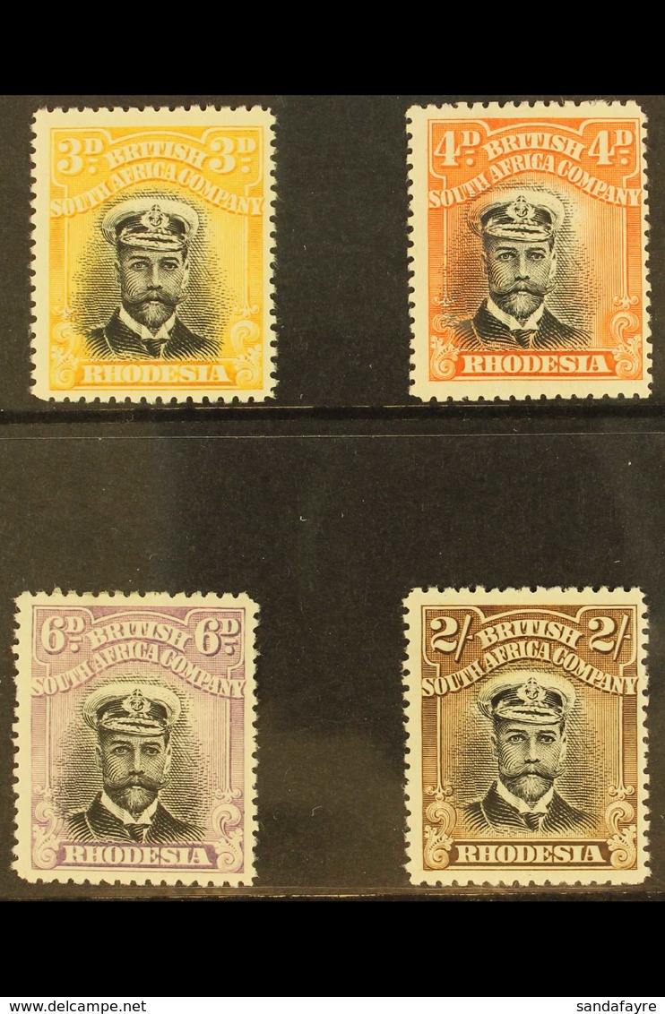 1913 3d, 4d, 6d And 2s, Admirals, Head Die I, Perf 15, SG 215/8, Very Fine And Fresh Mint. (4 Stamps) For More Images, P - Other & Unclassified