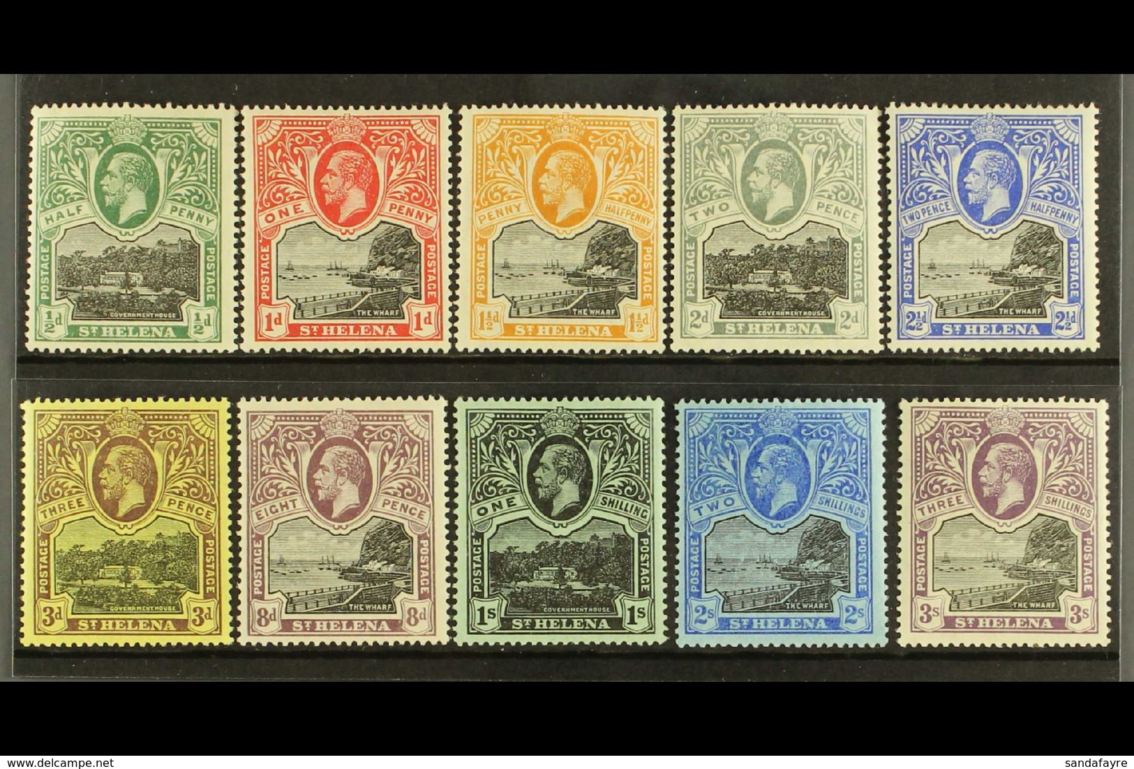 1912-16 Complete Set, SG 72/81, Very Fine Mint, Most Stamps Inc 2s & 3s Are Never Hinged, Very Fresh. (10 Stamps) For Mo - Sint-Helena