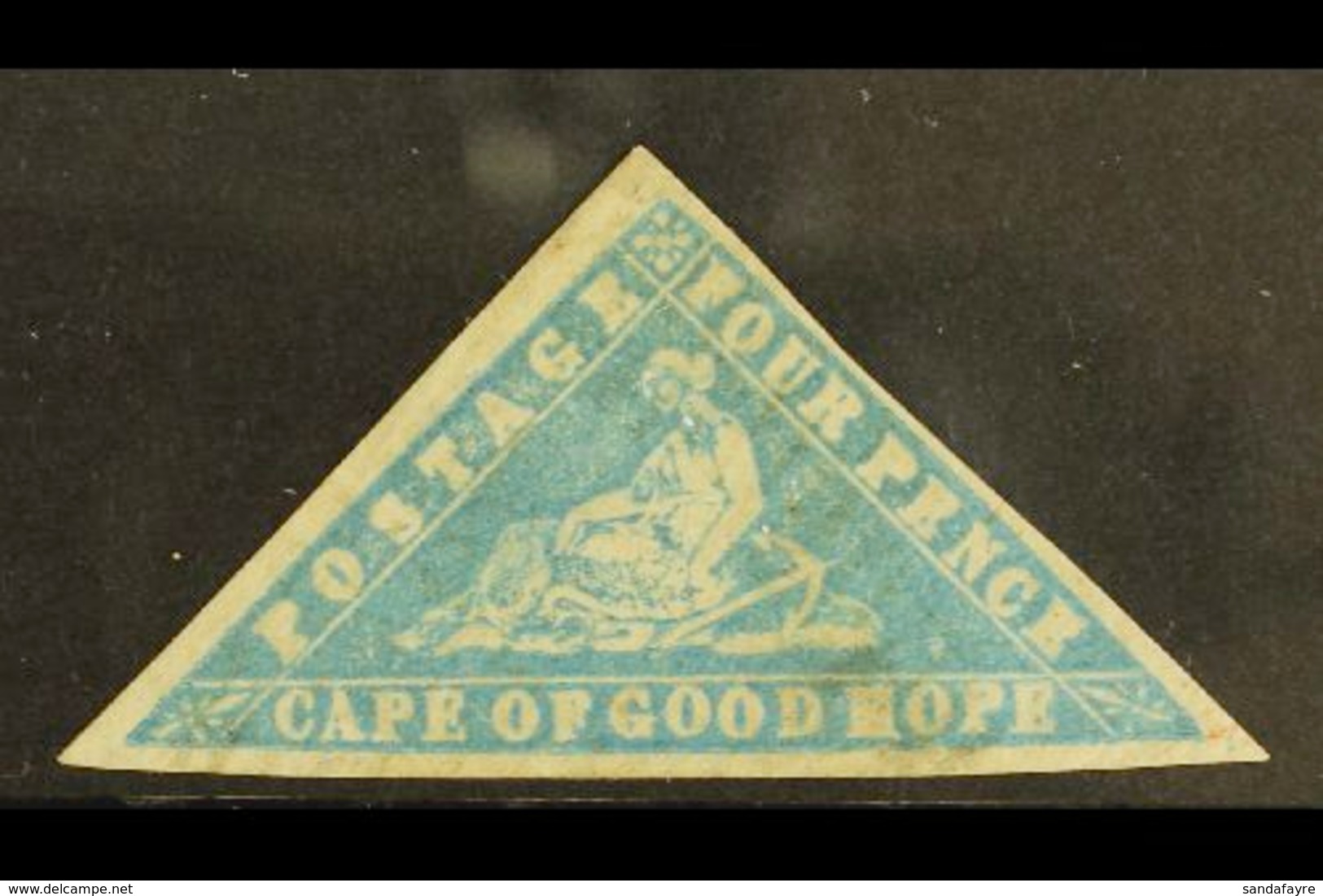 CAPE OF GOOD HOPE 1861 4d Pale Milky Blue, SG 14, Apparently Unused, But In Our Opinion Previously Very Lightly Cancelle - Ohne Zuordnung