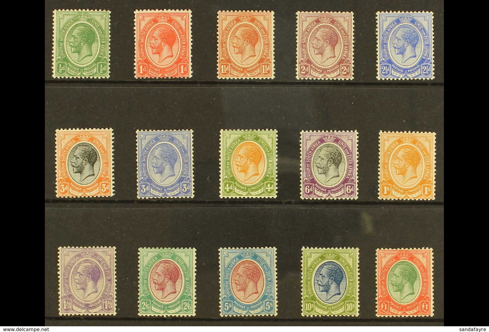 1913-24 ½d To £1 KGV King's Heads Complete Set, SG 3/17, Fine Mint (15) For More Images, Please Visit Http://www.sandafa - Zonder Classificatie