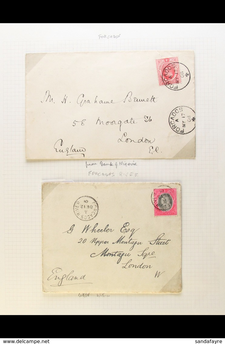 1902-14 COVERS AND CARDS COLLECTION A Commercially Used Assembly Of Covers And Cards Bearing Stamps Of Lagos Or Southern - Nigeria (...-1960)