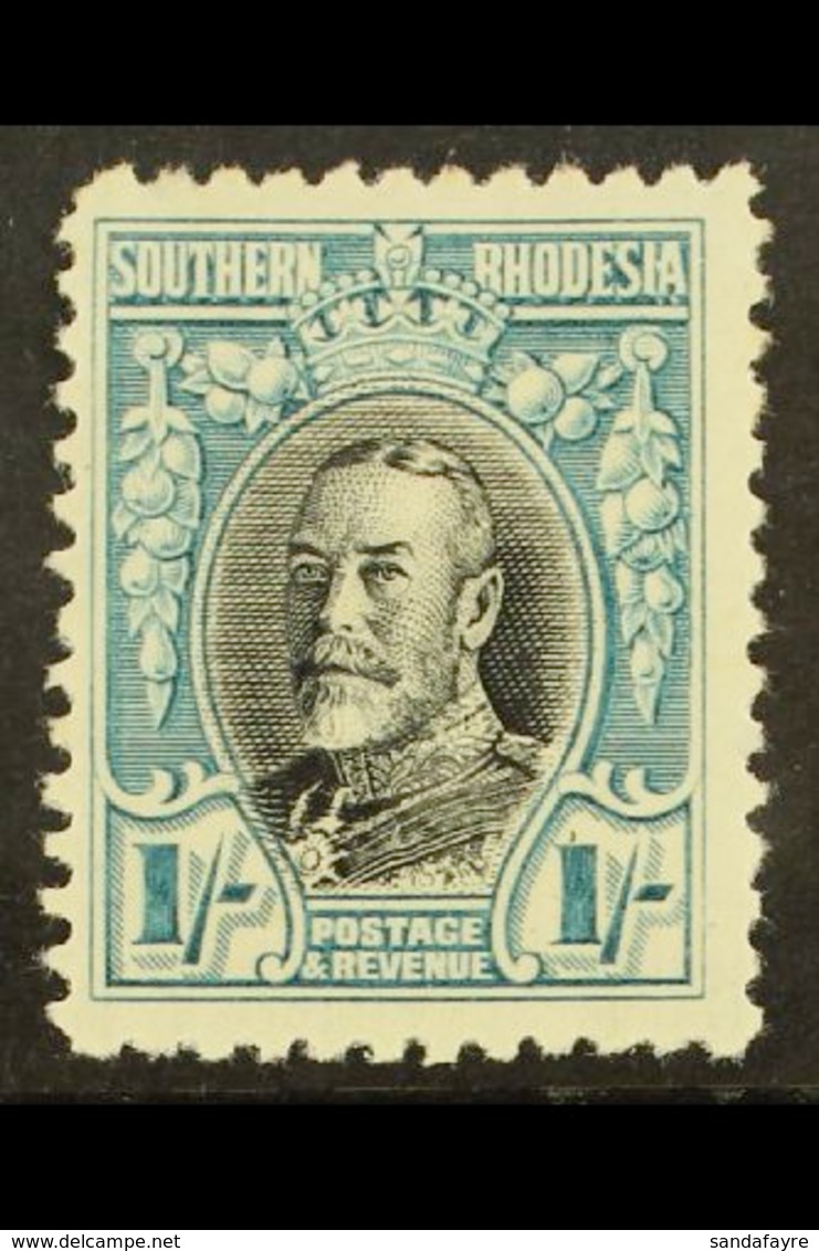 1931 1s Black And Greenish Blue, Geo V, Perf 11½, SG 23a, Very Fine And Fresh Mint. For More Images, Please Visit Http:/ - Rhodésie Du Sud (...-1964)
