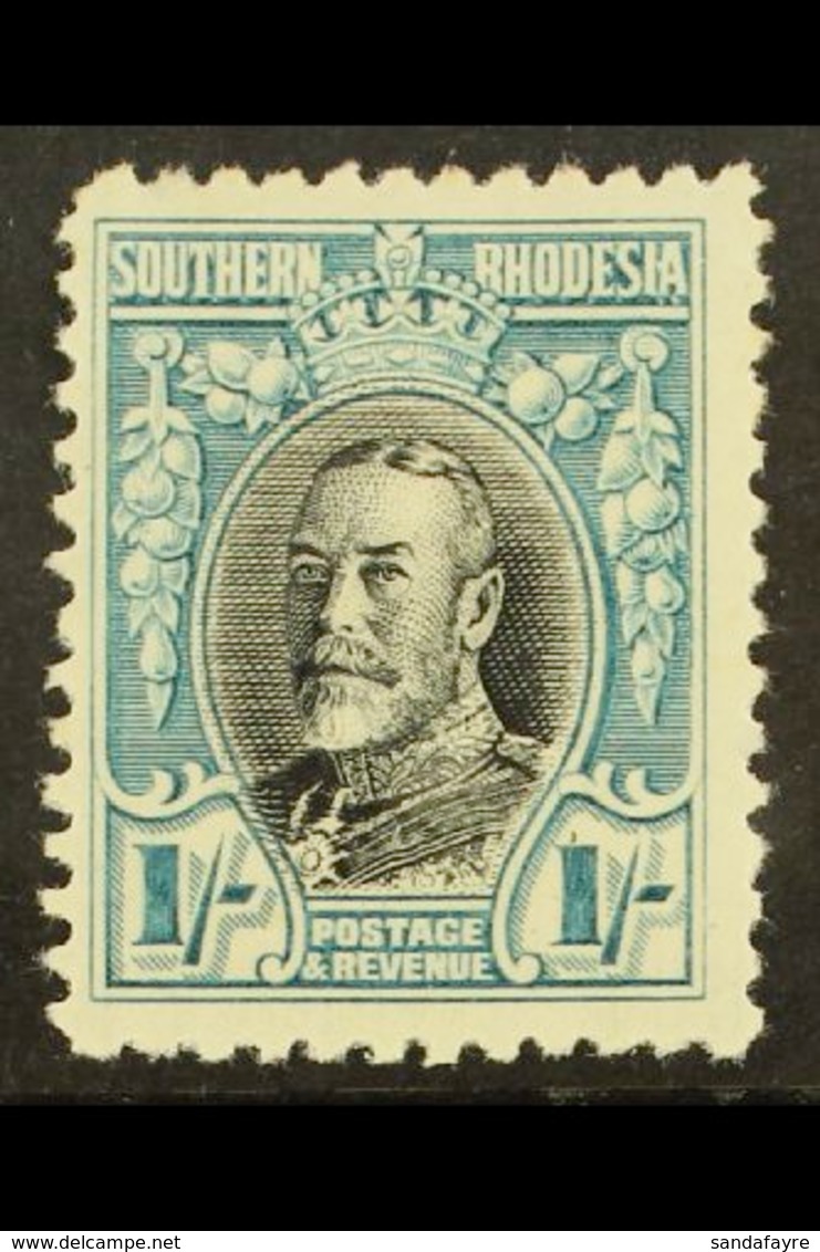 1931 1s Black And Greenish Blue, Geo V, Perf 11½, SG 23a, Very Fine And Fresh Mint. For More Images, Please Visit Http:/ - Southern Rhodesia (...-1964)