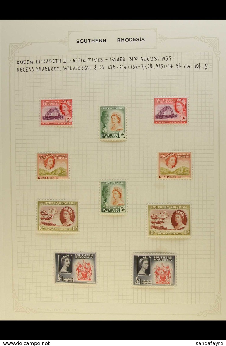 1931-64 FINE MINT COLLECTION An Attractive Collection On Album Pages, Includes 1932 2d And 3d Falls Plus Both As Blocks  - Rhodésie Du Sud (...-1964)